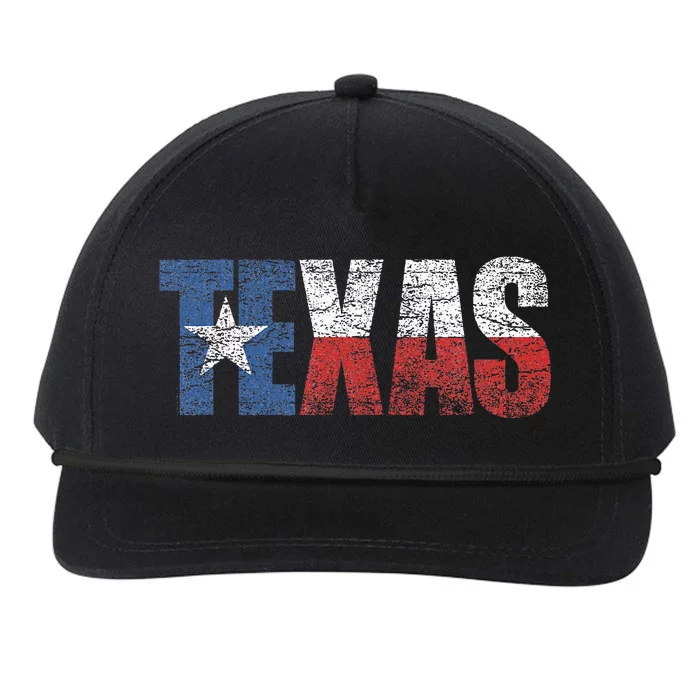 Texas Women Texas State Flag Snapback Five-Panel Rope Hat