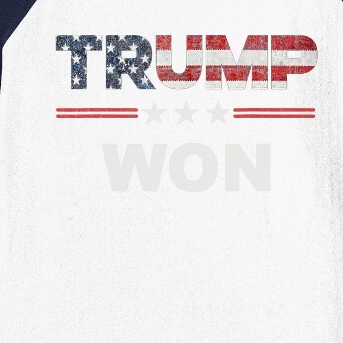 Trump Won Baseball Sleeve Shirt