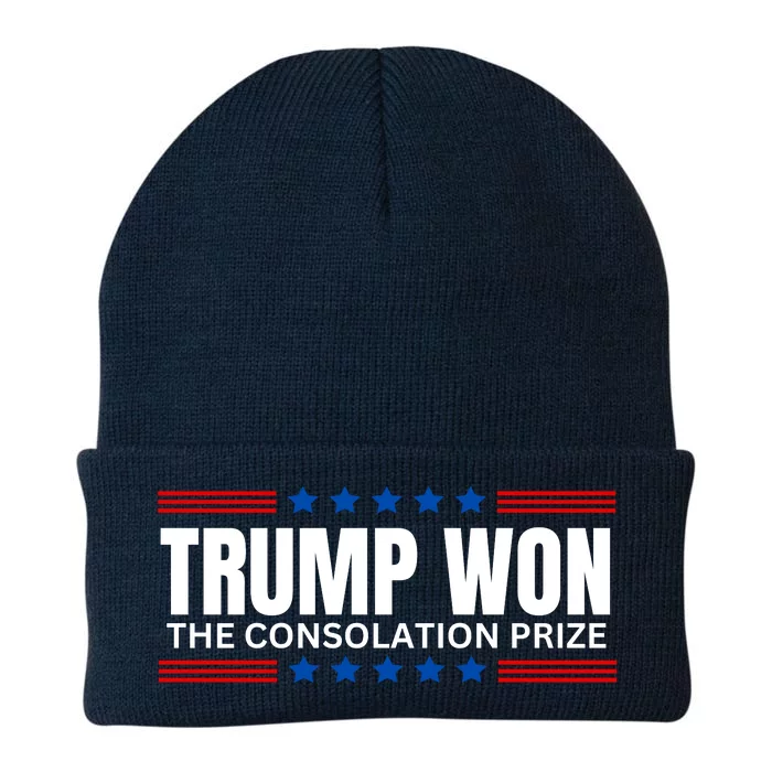 Trump Won The Consolation Prize Knit Cap Winter Beanie