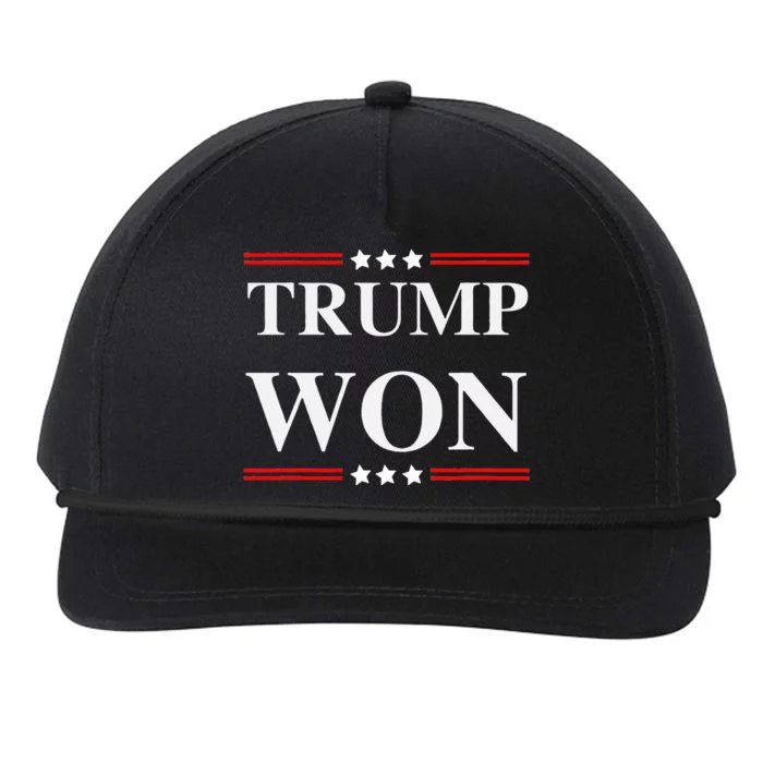 Trump Won Snapback Five-Panel Rope Hat