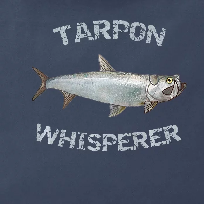 Tarpon Whisperer Tarpon Fishing Tarpon Premium Zip Tote Bag