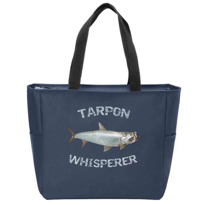 Tarpon Whisperer Tarpon Fishing Tarpon Premium Zip Tote Bag