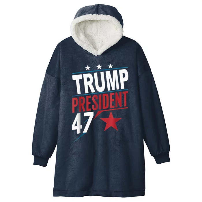 Trump Won Trump Wins 2024 Presidential Election 2024 Us Presidency Hooded Wearable Blanket