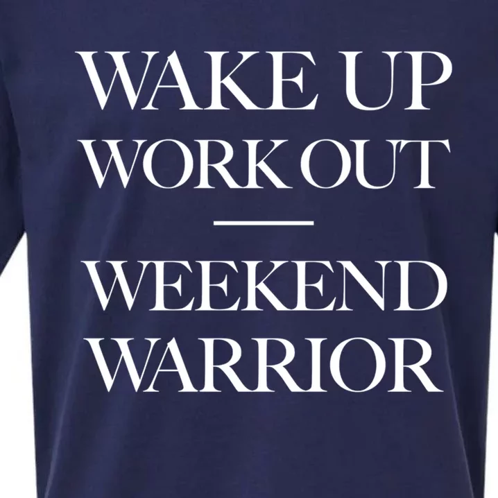 Trendy Wake Up Work Out Weekend Warrior Great Gift Sueded Cloud Jersey T-Shirt