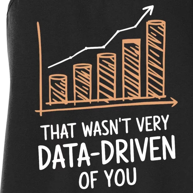 That WasnT Very Data Driven Of You Funny Data Driven Women's Racerback Tank