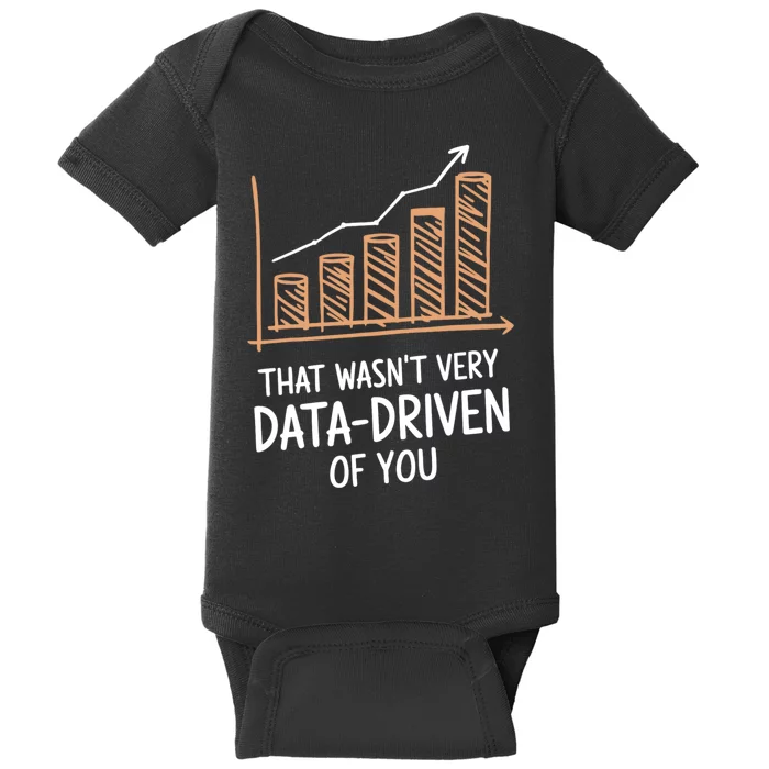 That WasnT Very Data Driven Of You Funny Data Driven Baby Bodysuit