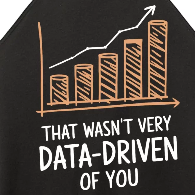 That WasnT Very Data Driven Of You Funny Data Driven Women’s Perfect Tri Rocker Tank