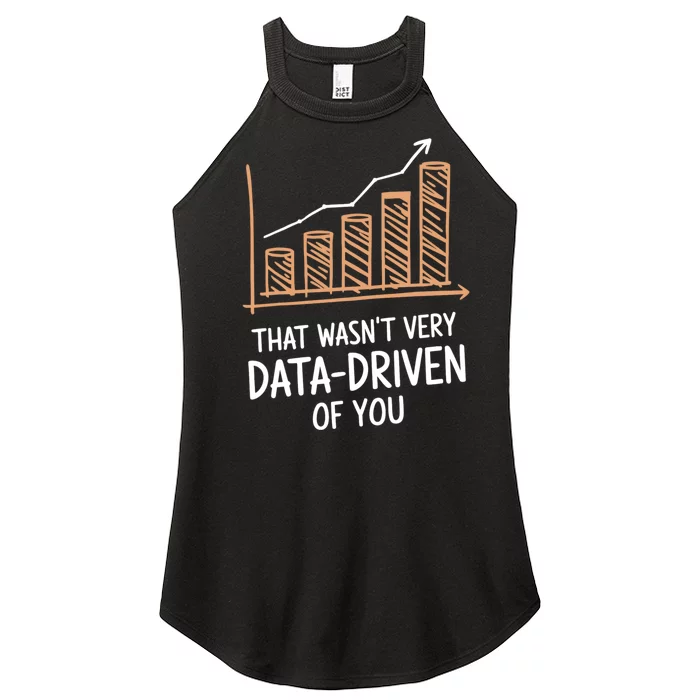 That WasnT Very Data Driven Of You Funny Data Driven Women’s Perfect Tri Rocker Tank