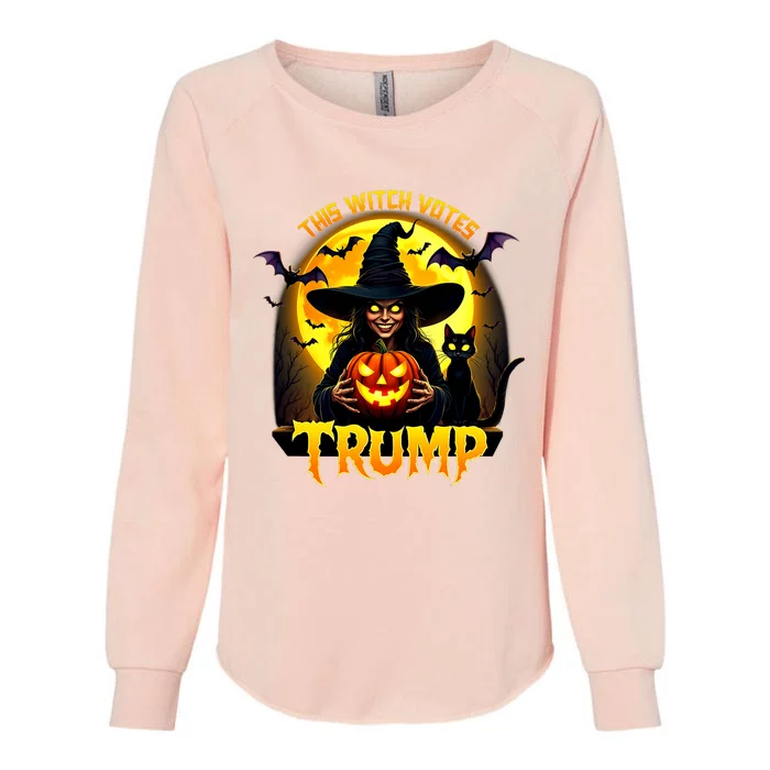 This Witch Votes Trump – Halloween Political Womens California Wash Sweatshirt