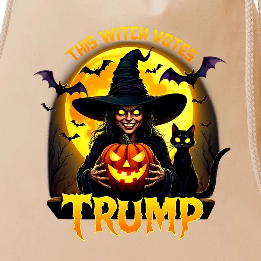 This Witch Votes Trump – Halloween Political Drawstring Bag