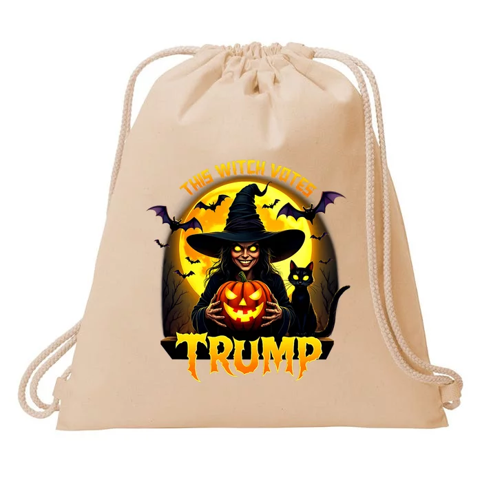 This Witch Votes Trump – Halloween Political Drawstring Bag