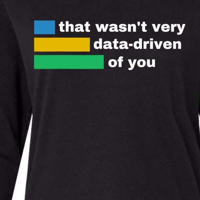 That WasnT Very Data Driven Of You Funny Data Analyst Geek Womens Cotton Relaxed Long Sleeve T-Shirt