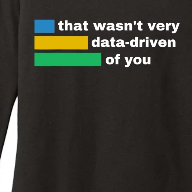 That WasnT Very Data Driven Of You Funny Data Analyst Geek Womens CVC Long Sleeve Shirt