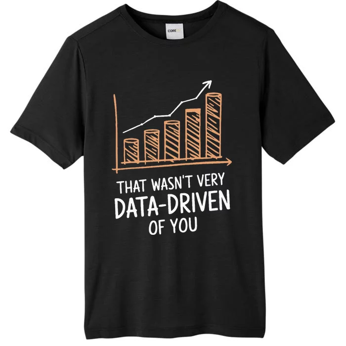 That WasnT Very Data Driven Of You Funny Data Driven ChromaSoft Performance T-Shirt