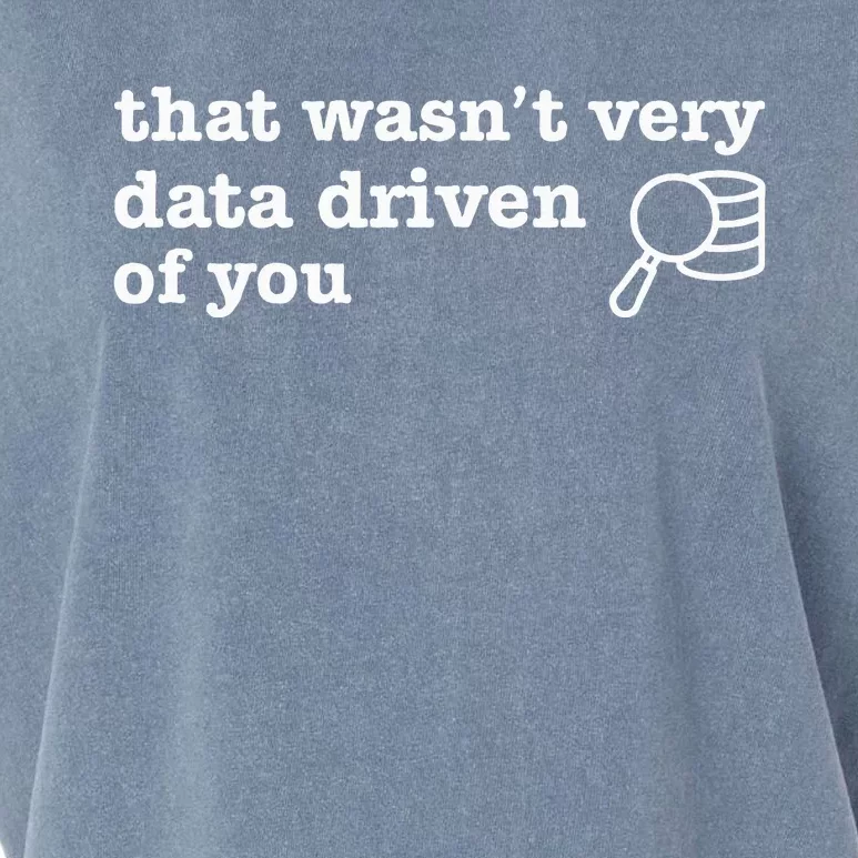 That WasnT Very Data Driven Of You Data Analyst Geek Garment-Dyed Women's Muscle Tee