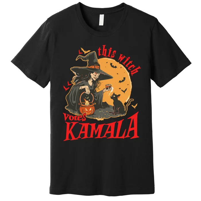 This Witch Votes Kamala Halloween Premium T-Shirt