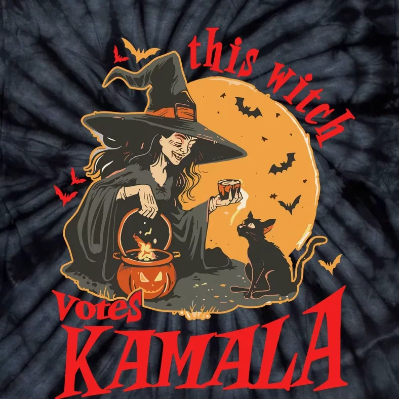 This Witch Votes Kamala Halloween Tie-Dye T-Shirt