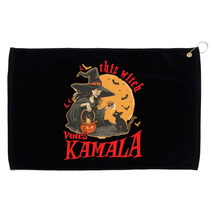 This Witch Votes Kamala Halloween Grommeted Golf Towel