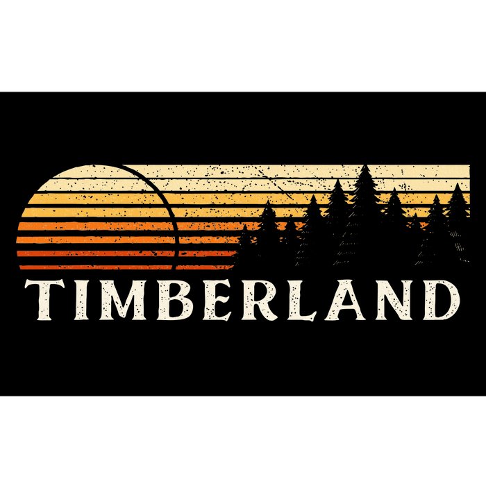 Timberland Wi Vintage Evergreen Sunset Eighties Bumper Sticker