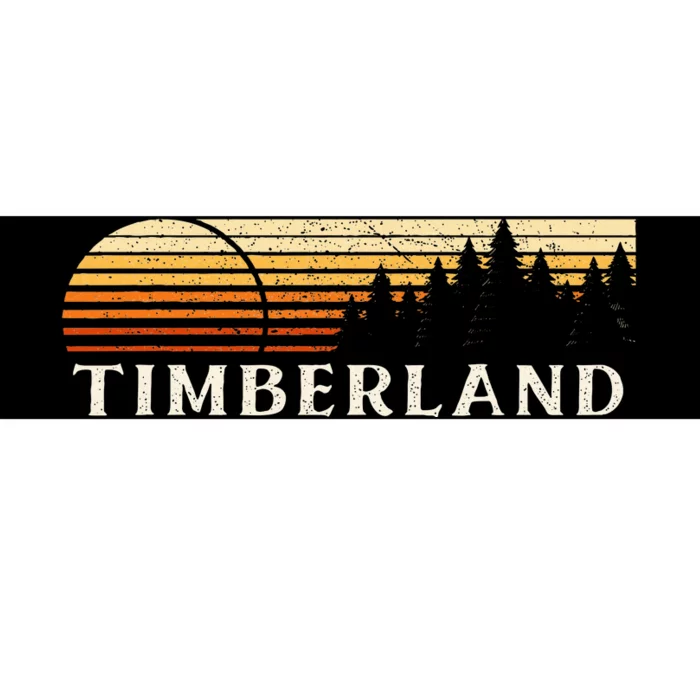 Timberland Wi Vintage Evergreen Sunset Eighties Bumper Sticker