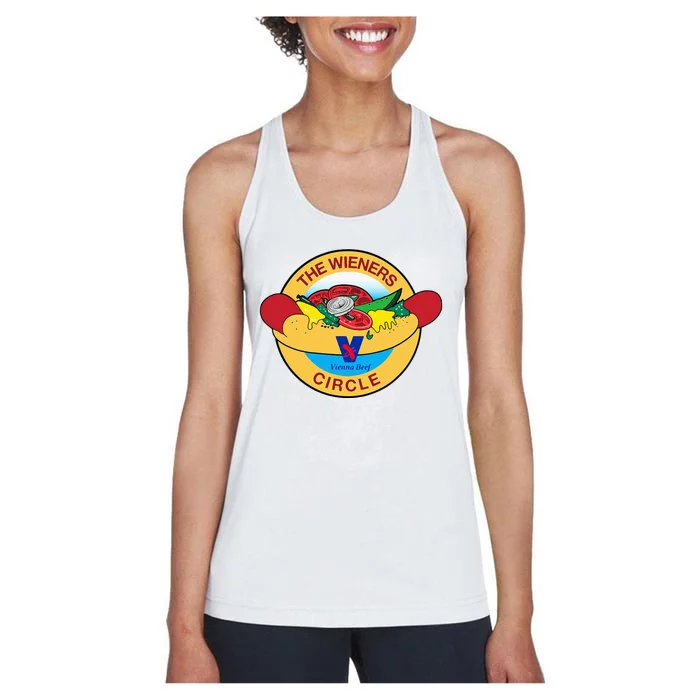 The Wieners Vienna Beef Circle Women's Racerback Tank