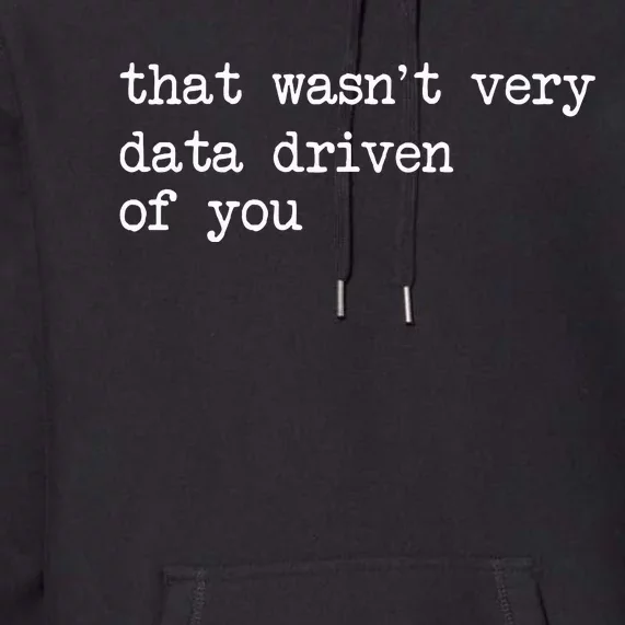 That WasnT Very Data Driven Of You Premium Hoodie