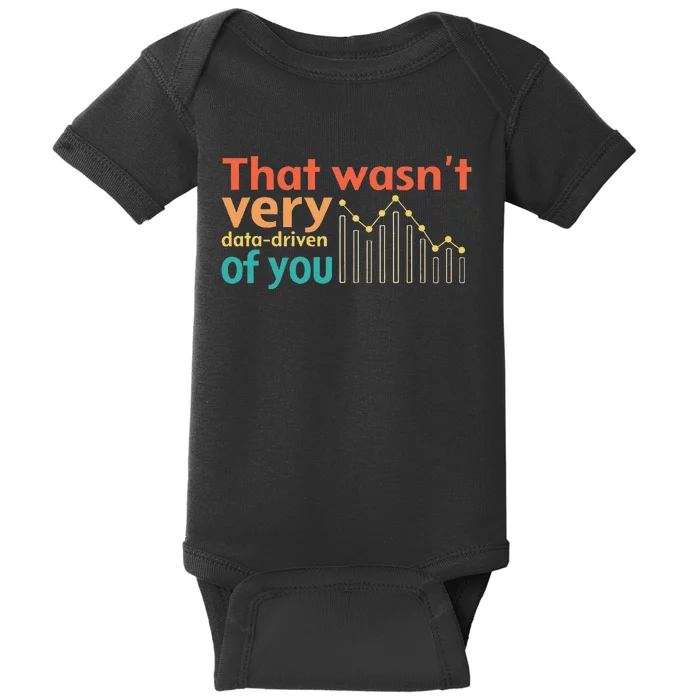 That WasnT Very Data Driven Of You Chart Baby Bodysuit