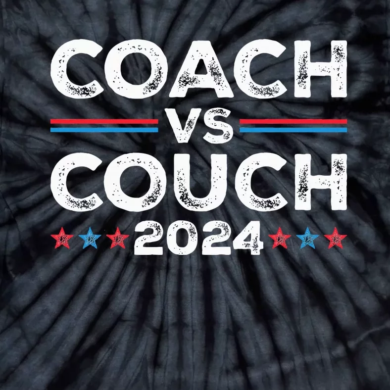 Tim Walz Waltz Vs Jd Vance 2024 Coach Vs Couch Tie-Dye T-Shirt