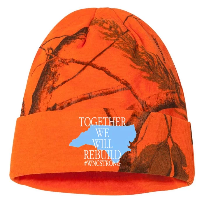 Together We Will Rebuild Wnc Strong Kati - 12in Camo Beanie