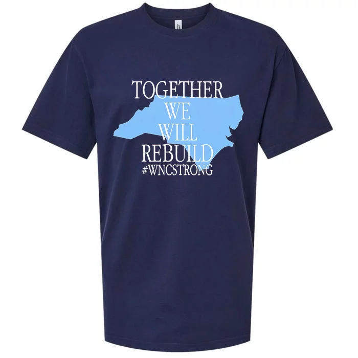 Together We Will Rebuild Wnc Strong Sueded Cloud Jersey T-Shirt