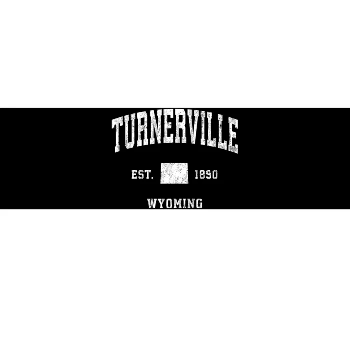 Turnerville Wyoming Wy Vintage Athletic Sports Bumper Sticker