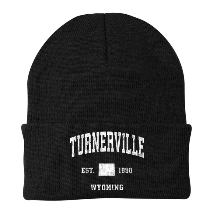 Turnerville Wyoming Wy Vintage Athletic Sports Knit Cap Winter Beanie