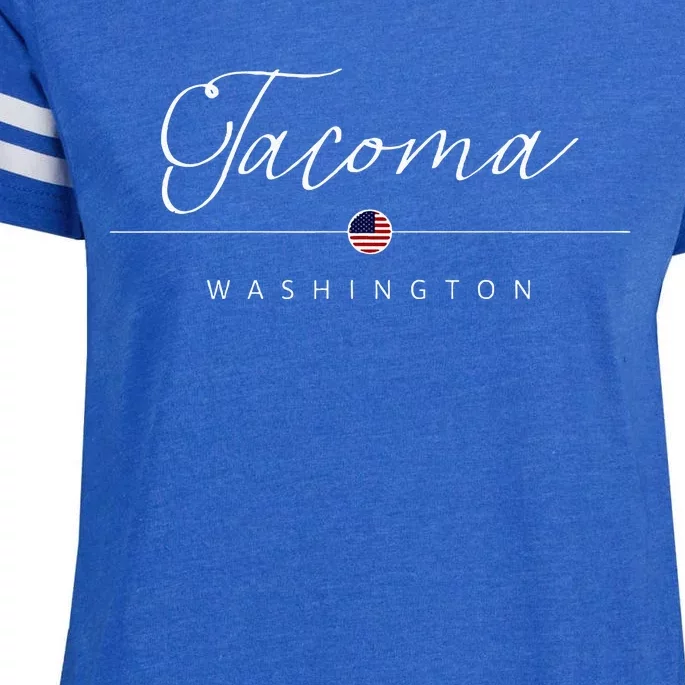 Tacoma Washington WA On Tacoma Enza Ladies Jersey Football T-Shirt