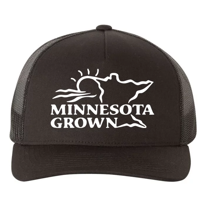 Tim Walz Wearing Minnesota Grown Yupoong Adult 5-Panel Trucker Hat