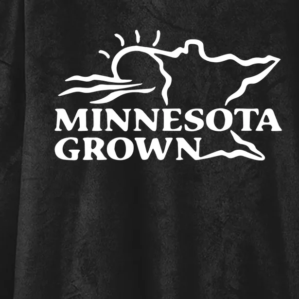 Tim Walz Wearing Minnesota Grown Hooded Wearable Blanket