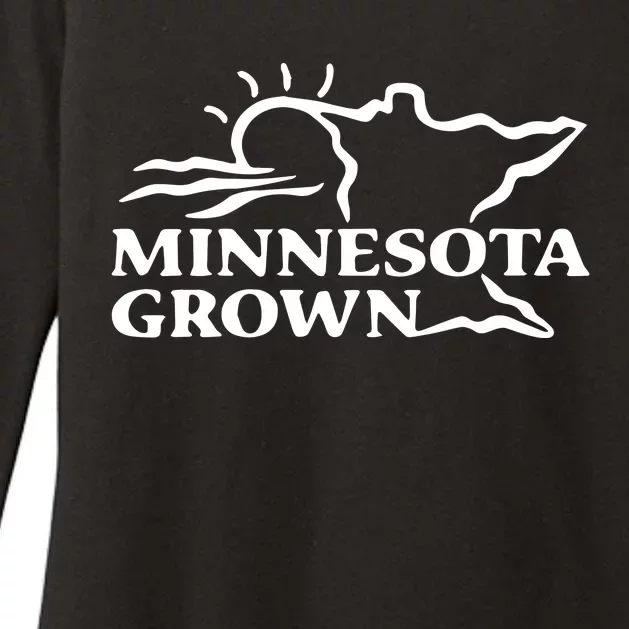 Tim Walz Wearing Minnesota Grown Womens CVC Long Sleeve Shirt