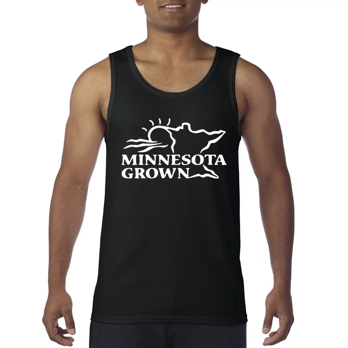 Tim Walz Wearing Minnesota Grown Tank Top