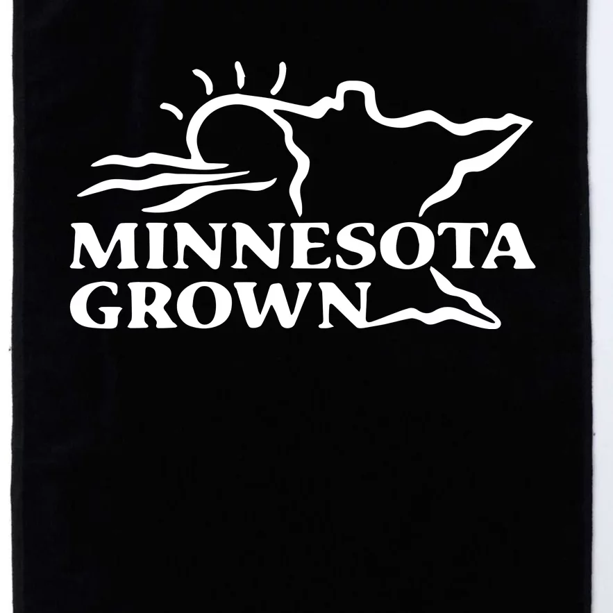 Tim Walz Wearing Minnesota Grown Platinum Collection Golf Towel