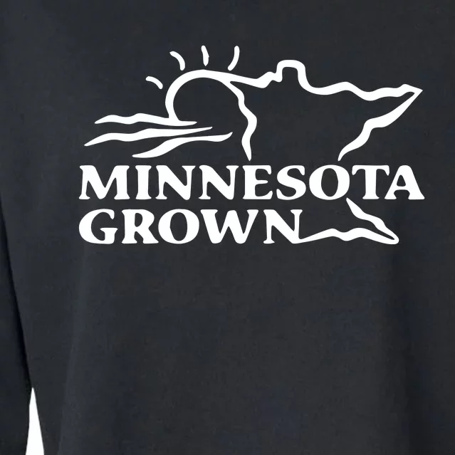 Tim Walz Wearing Minnesota Grown Cropped Pullover Crew