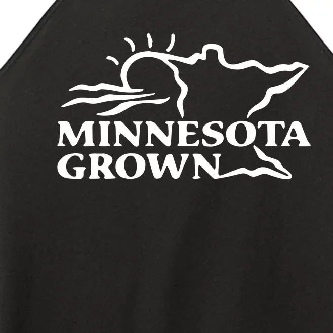 Tim Walz Wearing Minnesota Grown Women’s Perfect Tri Rocker Tank