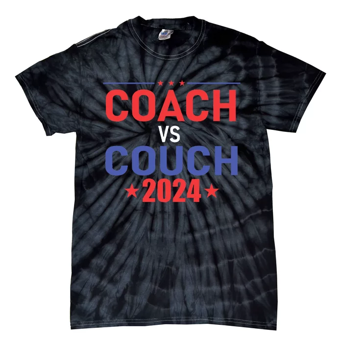 Tim Walz Waltz Vs Jd Vance 2024 Coach Vs Couch Tie-Dye T-Shirt