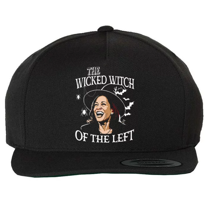 The Wicked Witch Of The Left Kamala Harris Wool Snapback Cap