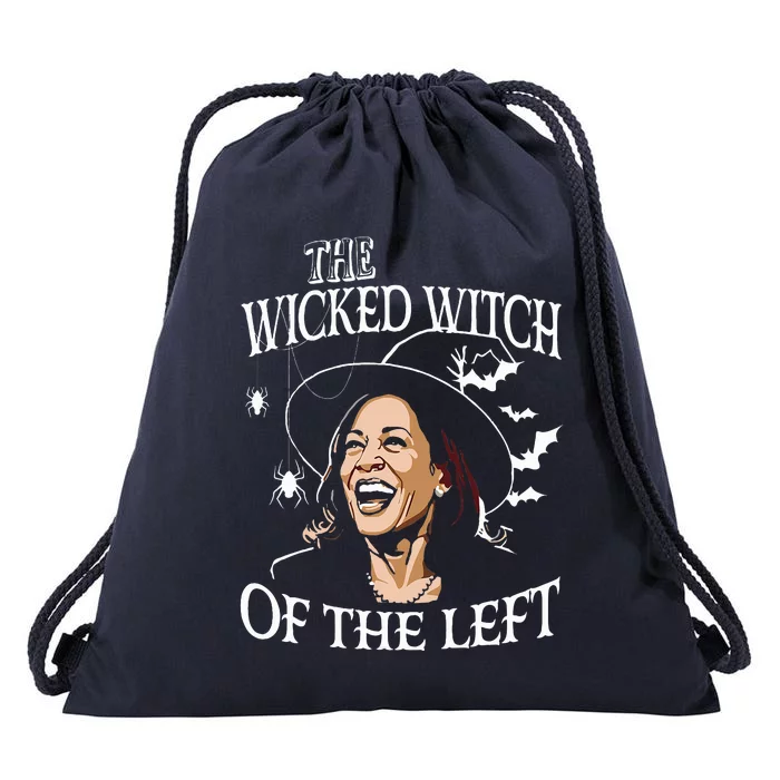 The Wicked Witch Of The Left Kamala Harris Drawstring Bag