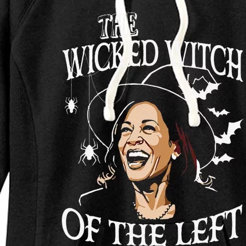 The Wicked Witch On The Left Funny Halloween Anti Harris Women's Fleece Hoodie