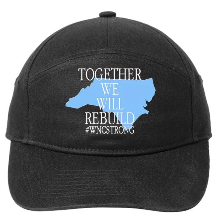 Together We Will Rebuild Wnc Strong 7-Panel Snapback Hat