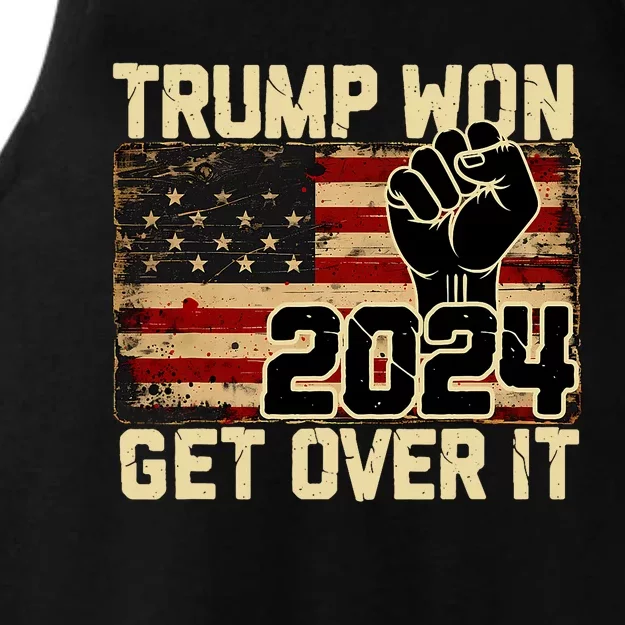 Trump We Won Wins Inauguration 47 Us President 2025 Election Ladies Tri-Blend Wicking Tank