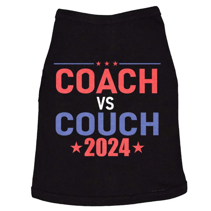 Tim Walz Waltz Vs Jd Vance 2024 Coach Vs Couch Doggie Tank