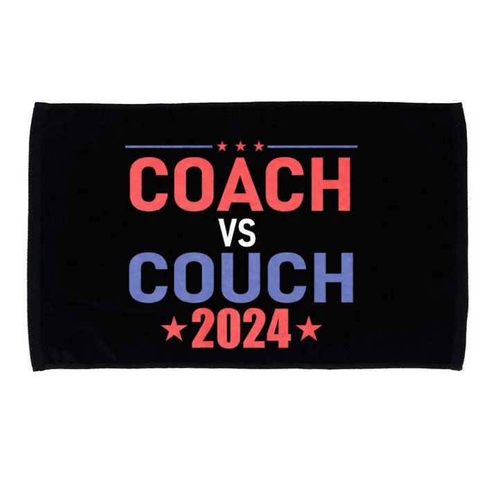 Tim Walz Waltz Vs Jd Vance 2024 Coach Vs Couch Microfiber Hand Towel