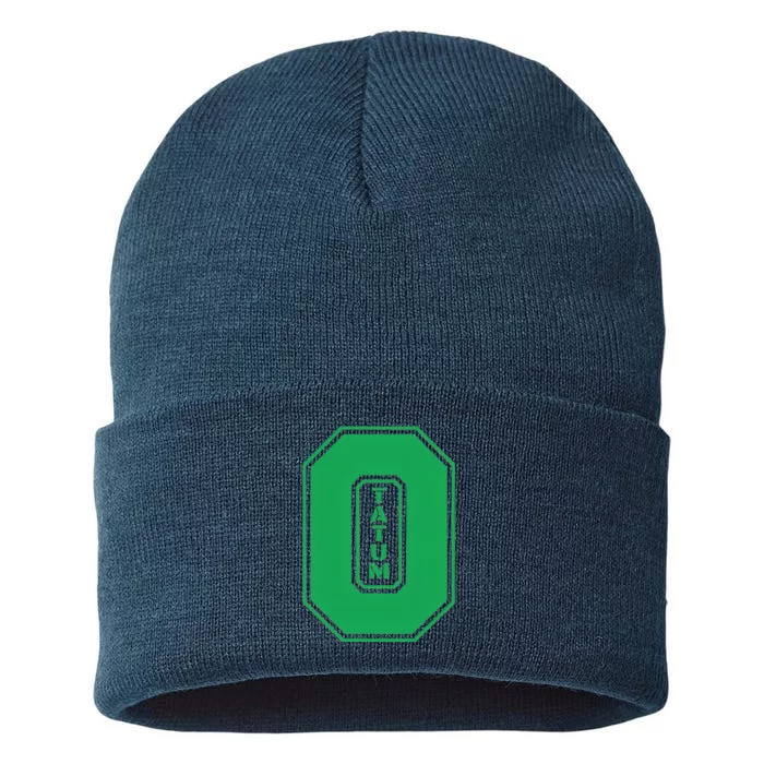 Tatum Who Wears Number 0 Green Is Incredibly Brilliant Sustainable Knit Beanie