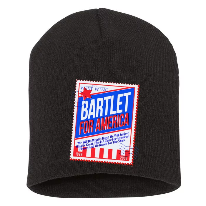 The West Wing Bartlet For America Stamp Poster Short Acrylic Beanie